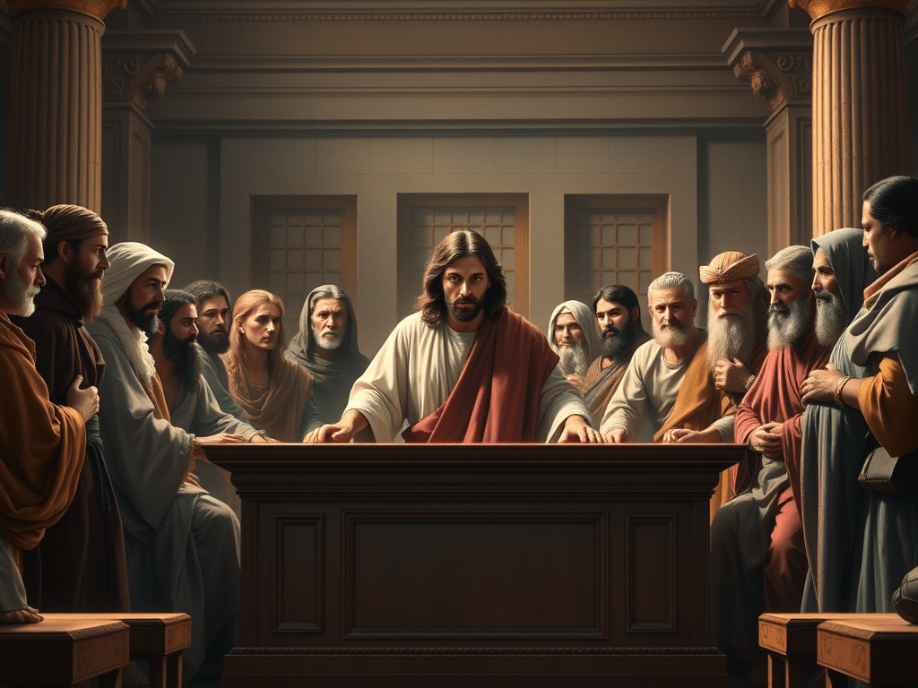 Jeesus vietiin neuvoston eteen