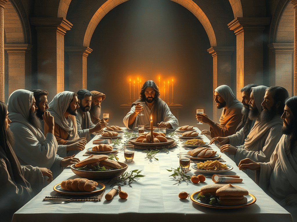 Ehtoollinen pääsiäisaterialla